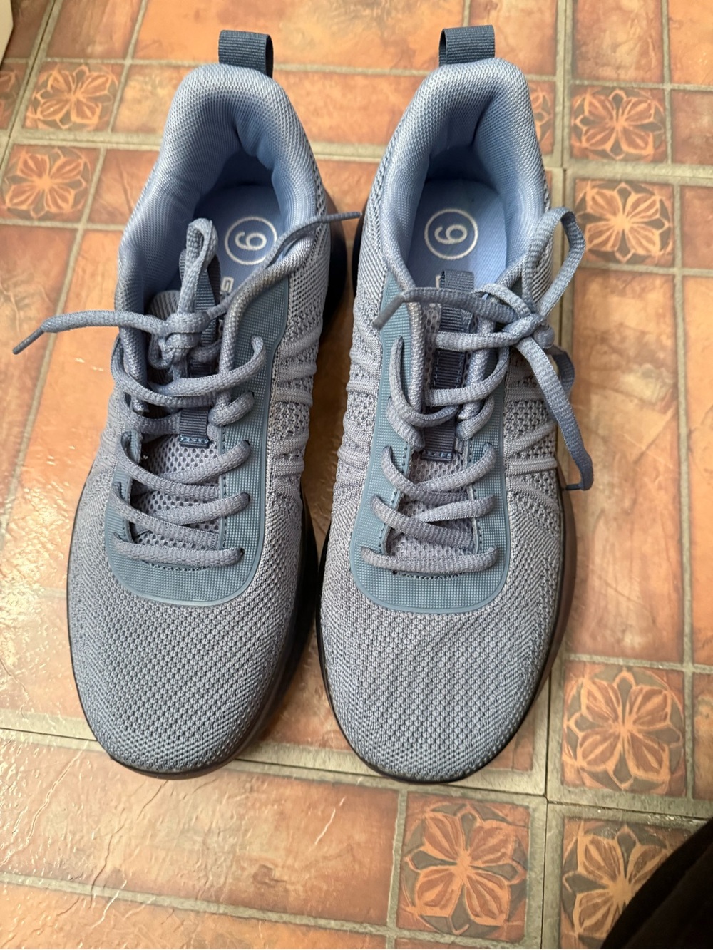 Women's Lightweight Knit Sneakers in Blue